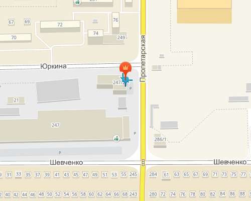 Пролетарская оренбург карта